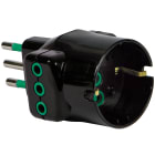 FANTON - Adattatore da spina S11 a 2 prese P11 + 1 P30, colore nero