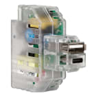 FANTON - Alimentatore da incasso KEYSTONE, 2 prese USB-A+C 2,4A, trasparente
