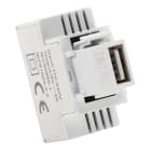 FANTON - Alimentatore da incasso KEYSTONE compatto, 1 presa USB-A 3A, colore bianco