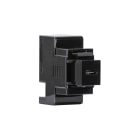 FANTON - Alimentatore da incasso KEYSTONE compatto, 1 presa USB-C 3A, colore nero