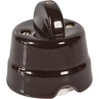 FANTON - Interruttore/deviatore da parete in ceramica 10AX 250V, colore marrone