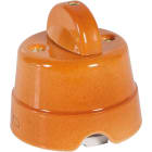 FANTON - Interruttore/deviatore da parete in ceramica 10AX 250V, colore terracotta 84001TC