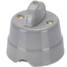 FANTON - Pulsante rotativo da parete in ceramica 10AX 250V ceramica, colore grigio
