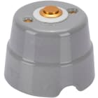 FANTON - Pulsante ottone per campanello da parete in ceramica 2A 48V, colore grigio 84003GR