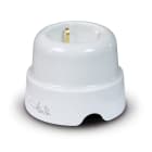 FANTON - Presa da parete in ceramica P30, colore bianco
