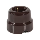 FANTON - Presa da parete in ceramica P30, colore marrone