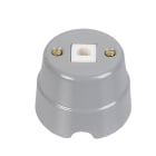 FANTON - Presa da parete in ceramica RJ12 cat.3 UTP 90, colore grigio