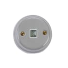 FANTON - Lampada emergenza LED da parete in ceramica con funzione SE/SA, colore grigio