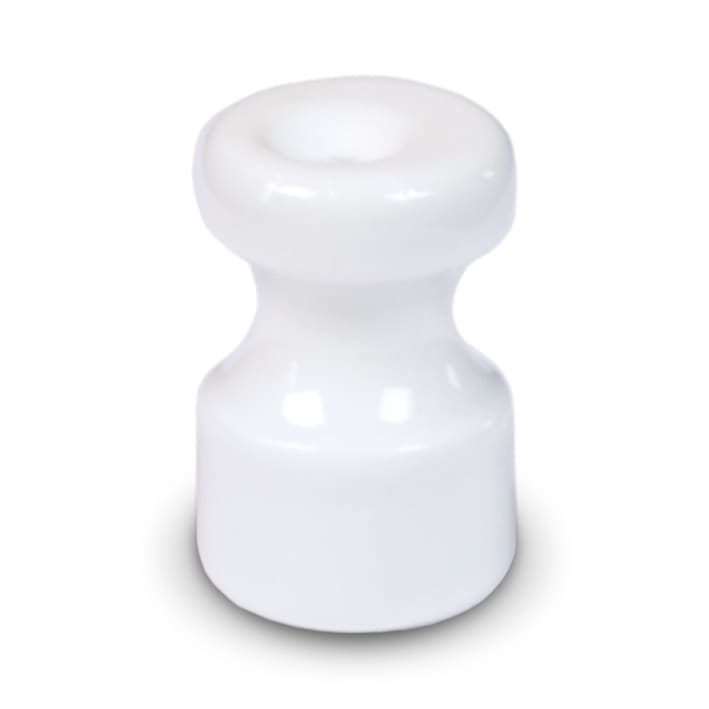 FANTON - Isolatore in ceramica 16mm alt.25mm, colore bianco