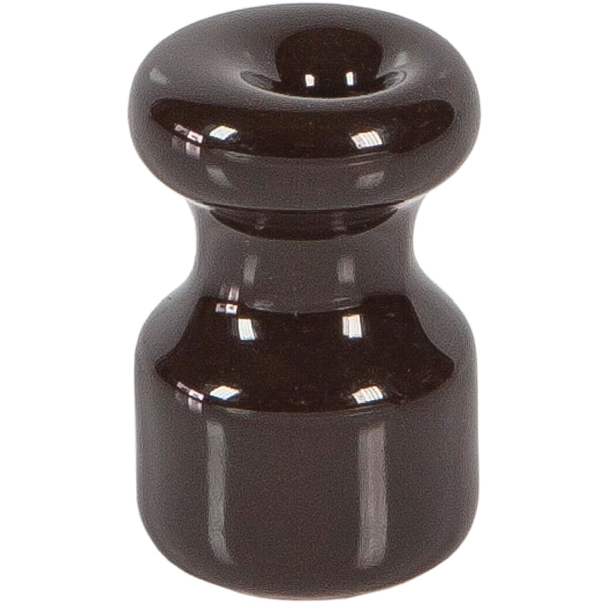 FANTON - Isolatore in ceramica 16mm alt.25mm, colore marrone 84030BW