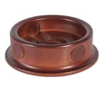 FANTON - Base in legno tonda 102mm 3 fori + tappi, noce