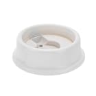 FANTON - Base in legno tonda 102mm 3 fori + tappi, colore bianco