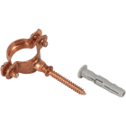 FANTON - Fermatubo 18mm in rame satinato, con viti e tassello