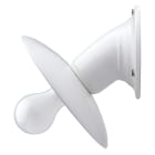 FANTON - Spot da parete E27 con piatto liscio, colore bianco