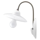 FANTON - Applique E27 con piatto liscio, colore bianco
