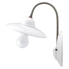 FANTON - Applique E27 con piatto liscio, colore bianco
