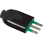 FANTON - Spina S11 2P+T 10A smontabile BIC, colore nero 85011