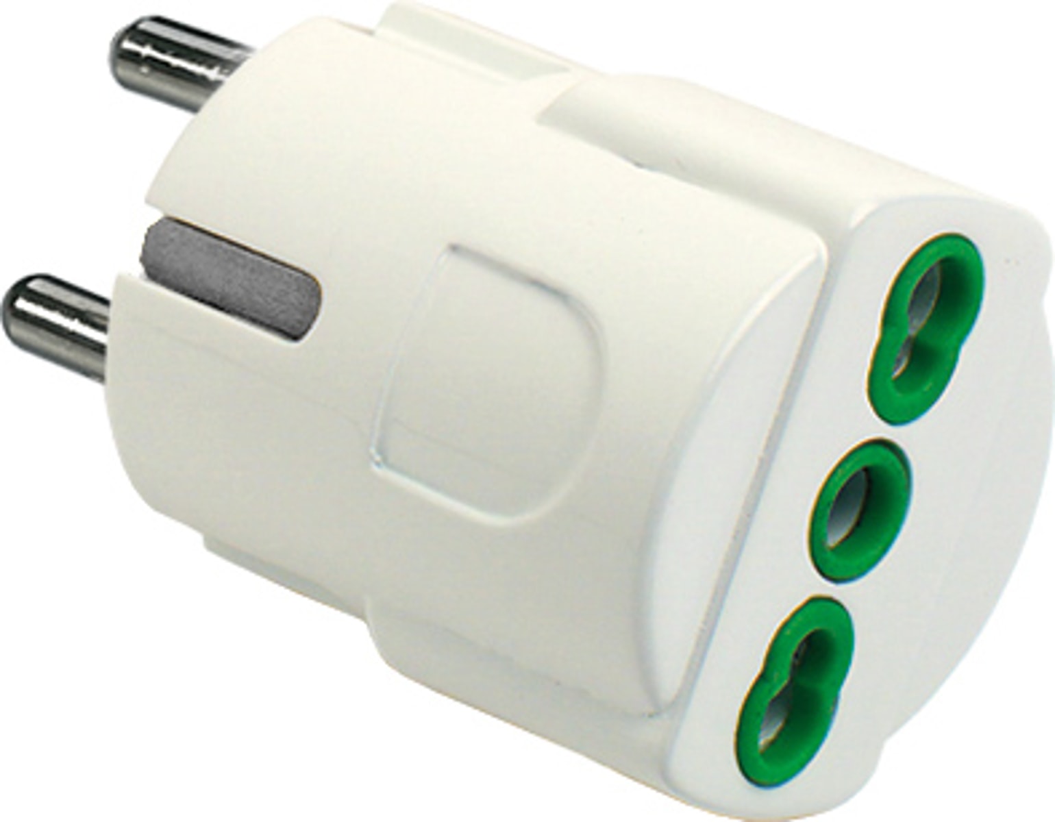 FANTON - Adattatore da spina S31 a 1 presa P17/11, colore bianco 86090