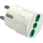 FANTON - Adattatore da spina S31 a 1 presa P17/11, colore bianco