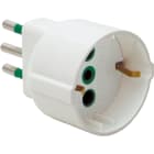 FANTON - Adattatore da spina S11 a 1 presa P30, colore bianco