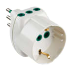 FANTON - Adattatore VERTICAL SYSTEM da spina S11 a 2 prese P11 + 1 P30, colore bianco