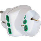 FANTON - Adattatore VERTICAL SYSTEM da spina S31 a 1 presa P40 + 2 P17/11, colore bianco