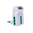FANTON - Adattatore da spina S11 a 3 prese P17/11, con interruttore di sovraccarico, colore bianco