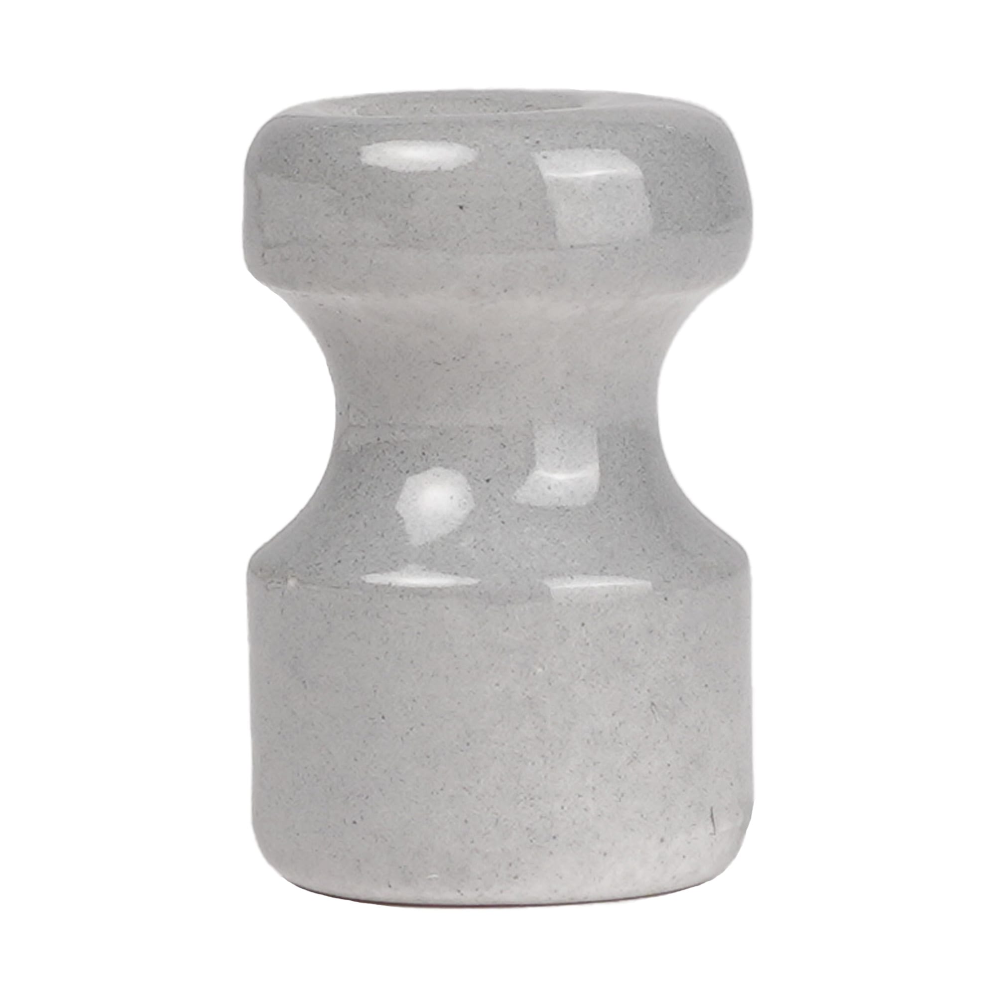 FANTON - Kit 6 isolatori in ceramica 16mm alt.25mm, colore grigio 89030GR