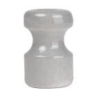 FANTON - Kit 6 isolatori in ceramica 16mm alt.25mm, colore grigio 89030GR