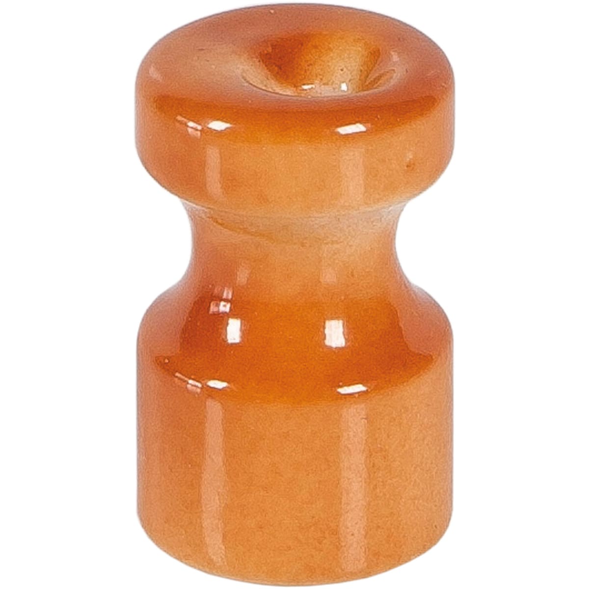 FANTON - Kit 6 isolatori in ceramica 16mm alt.25mm, colore terracotta