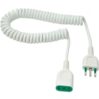 FANTON - Prolunga estensibile 5m 3G0,75 spina S11, presa P11, colore bianco