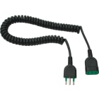 FANTON - Prolunga estensibile 5m 3G0,75 spina S11, presa P11, colore nero