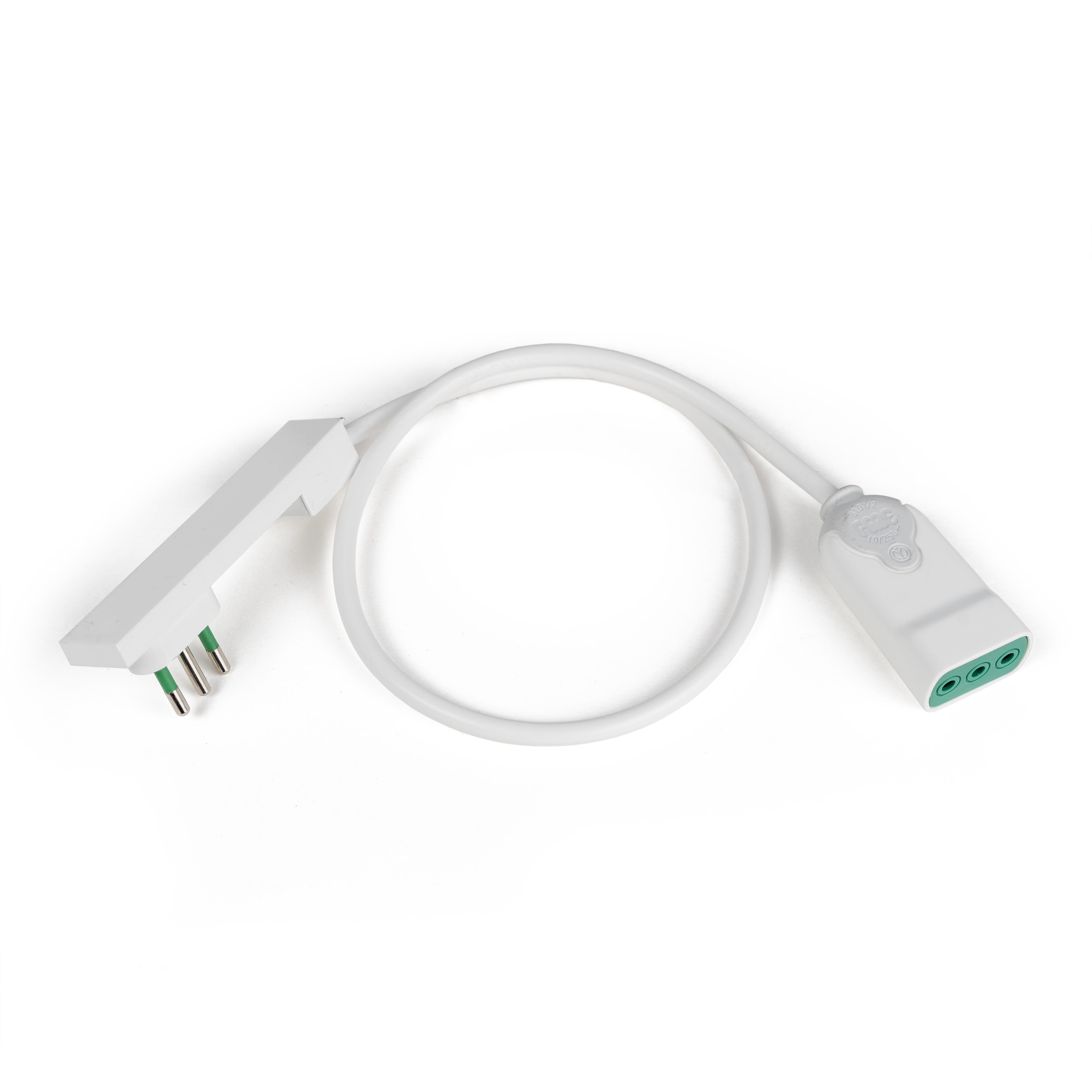 FANTON - Prolunga lineare 1m 3G0,75 spina S11, presa P11 CLOCK, colore bianco 92002