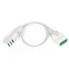 FANTON - Prolunga lineare 0,5m 3G1 spina S17, presa P17/11 CLOCK, colore bianco