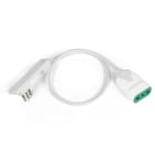 FANTON - Prolunga lineare 0,5m 3G0,75 spina S11, presa P17/11 CLOCK con riarmo manuale, colore bianco