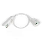 FANTON - Prolunga lineare 1m 3G0,75 spina S11, presa P40 CLOCK con riarmo manuale, colore bianco 92022RM