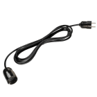 FANTON - Prolunga lineare 5m 3G1 spina S31, presa Schuko, colore nero