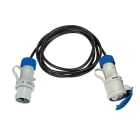 FANTON - Prolunga lineare 10m 3G1,5 spina CEE 2P+T 16A 230V, presa CEE 2P+T 16A 230V, IP44, colore nero