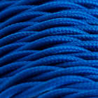 FANTON - Matassina 10m cavo treccia seta 3G0,75 FRRTX, colore blu 93816-10