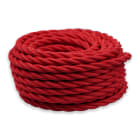 FANTON - Matassina 10m cavo treccia seta 3G0,75 FRRTX, colore rosso 93836-10