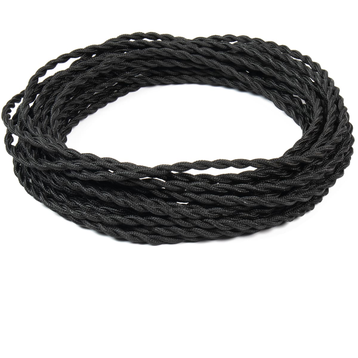 FANTON - Matassina 5m cavo treccia seta 3G0,75 FRRTX, colore nero 93886-05