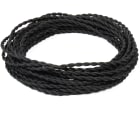 FANTON - Matassina 10m cavo treccia seta 3G0,75 FRRTX, colore nero 93886-10