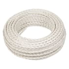 FANTON - Cavo treccia seta 3G1,5 FRRTX in matassa 50m, colore avorio 93928