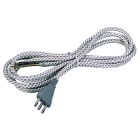 FANTON - Prolunga lineare 2,8m 3G0,75 H03RT-H spina S11, per ferro da stiro, colore grigio