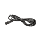 FANTON - Prolunga lineare 2m 3G1 spina C14, presa C13 computer, colore nero