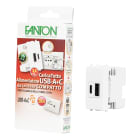 FANTON - Kit CARICATUTTO USB-A+C 3A con adattatori, colore bianco