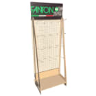 FANTON - Espositore in legno 660x1740x375mm (LxAxP) con 18 ganci