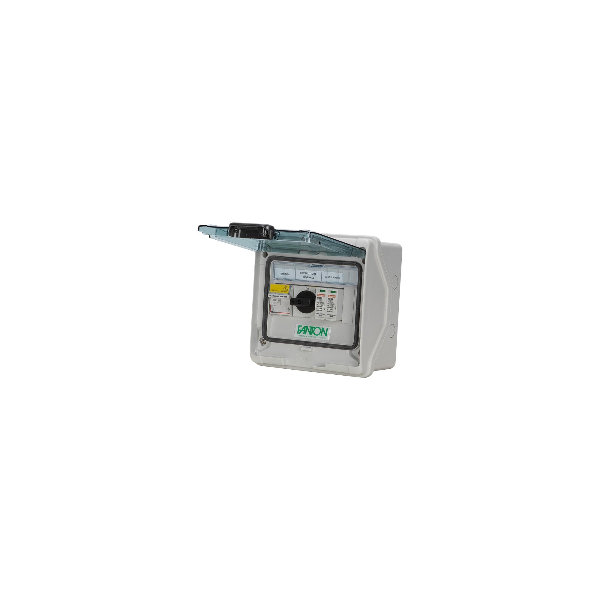 FANTON - Quadro FV 1 stringa 600Vdc 16A, I/U con pressacavi