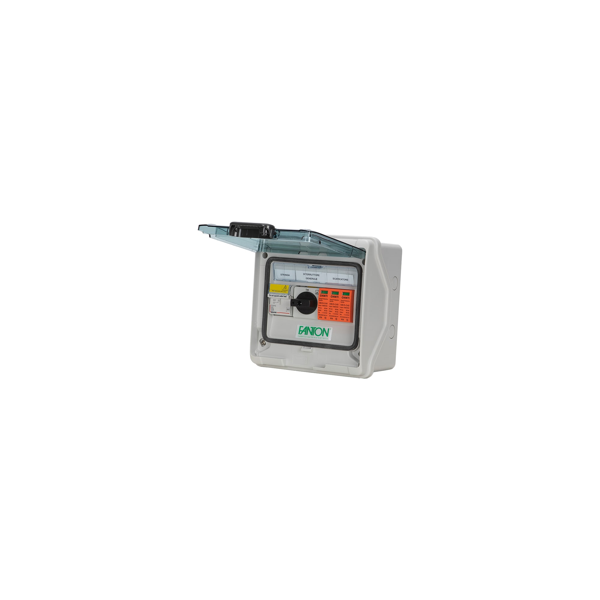 FANTON - Quadro FV 1 stringa 1000Vdc 16A, I/U con pressacavi