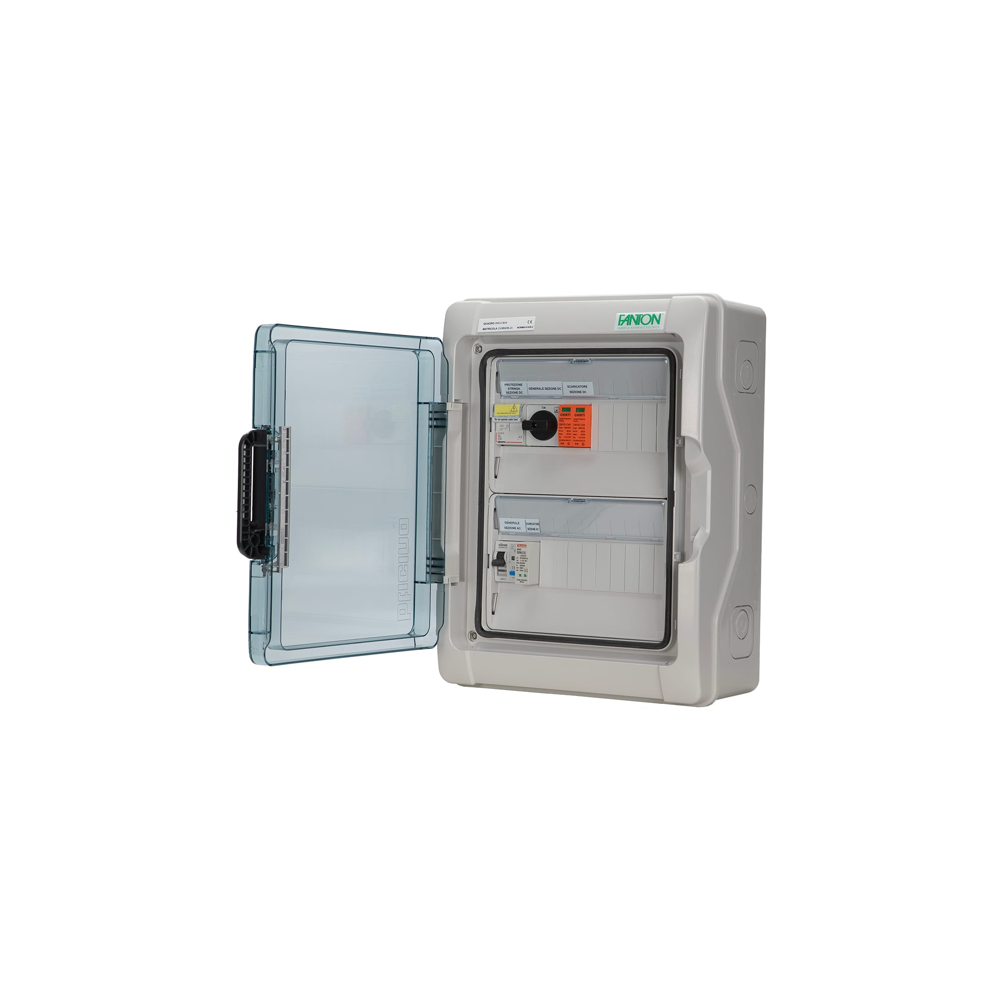 FANTON - Quadro FV 1 stringa AC/DC monofase 3kW, I/U con pressacavi